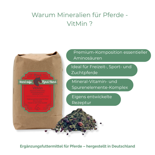 Mineral- Vitamin- und Spurenelemente-Komplex für Pferde