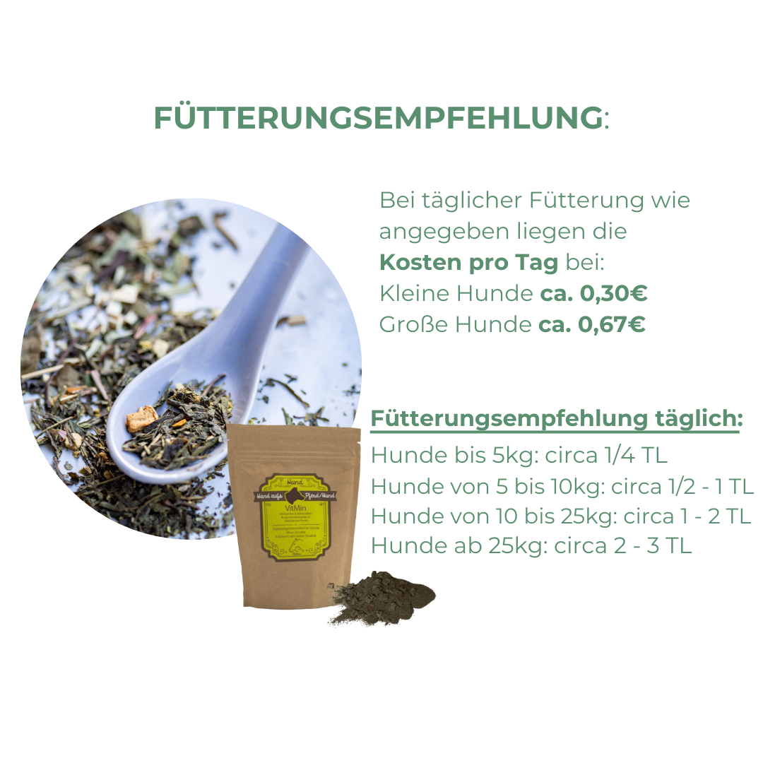 Mineralfutter fuer Hunde rein natürlich