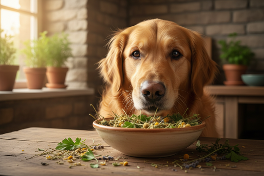 Darm-Kräuter für Hunde bei schleimigem Kot: