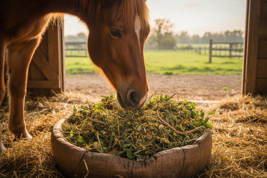 Atemweg Kräuter für Pferde bei verschleimtem Husten