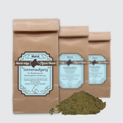 Verpackung von Darm Kräuter für Hunde – natürliche Unterstützung bei sensibler Verdauung