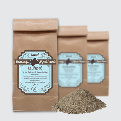 Verpackung Gelenk Kräuter Nr.2 mit MSM für Hunde - Natürliche Futterergänzung für Mobilität & Bewegungsfreude
