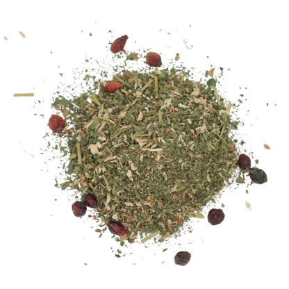 Gelenk Kraeuter fuer Pferde mit Hagebutte fuer Karpalgelenk