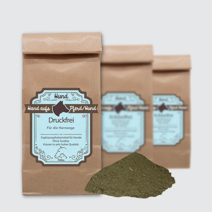 Verpackung Harnwegs Kräuter für Hunde – Pflanzliche ernährungsphysiologische Unterstützung der Blase & Harnwege
