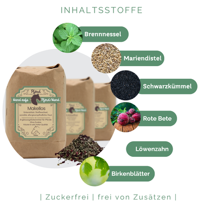 Inhaltsstoffe Hautkräuter Pferd