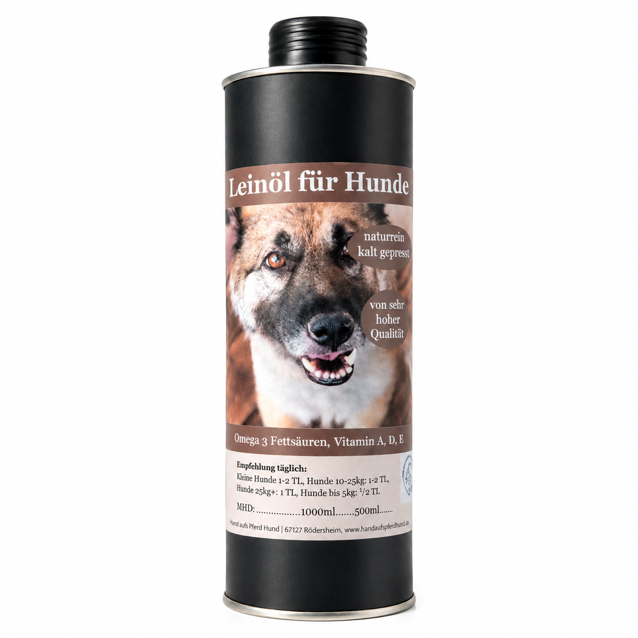 Leinöl für Hunde kalt gepresst 