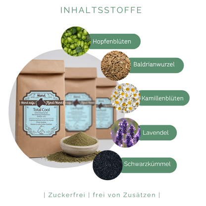 Inhaltsstoffe Kräuter Angst und Stress Hund