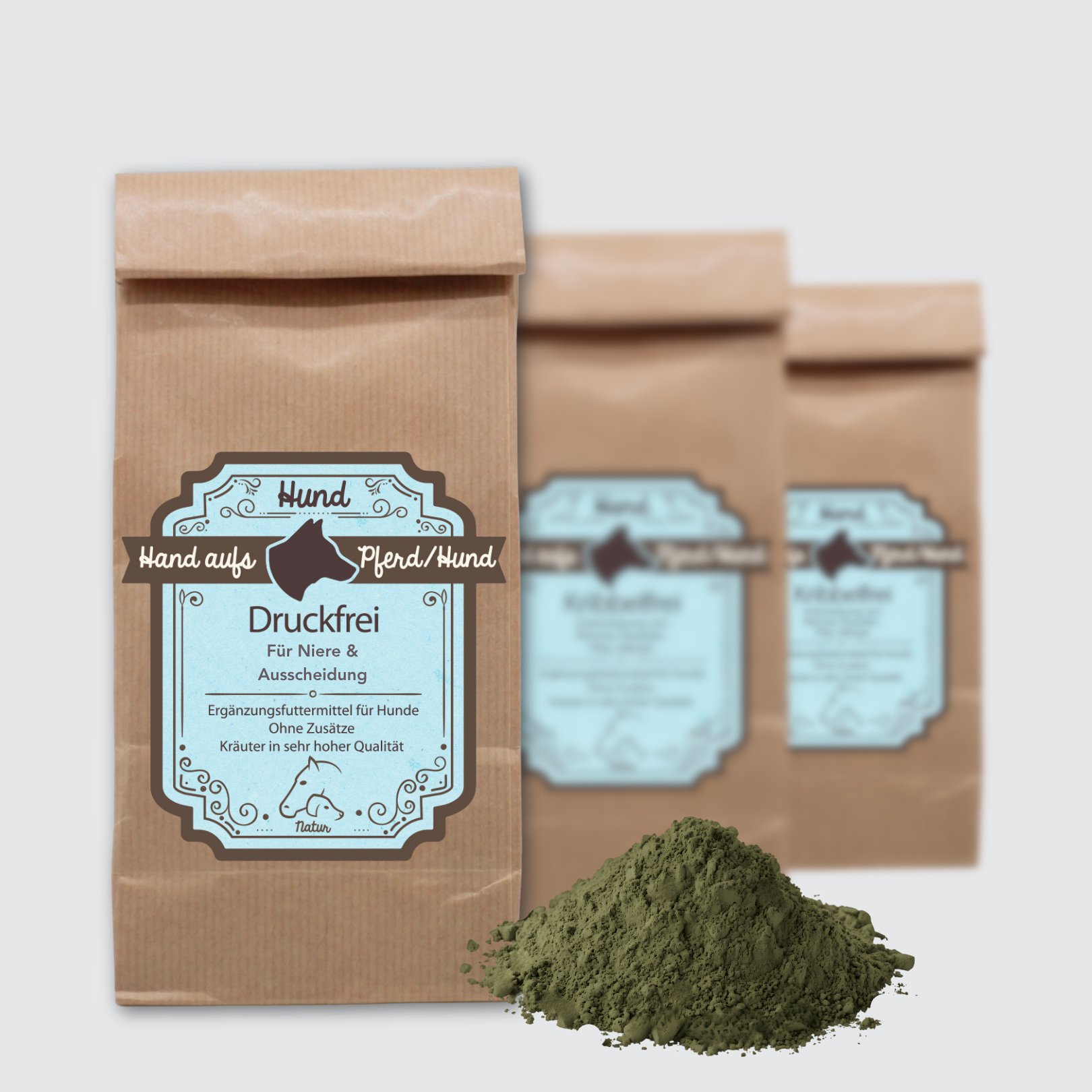 Verpackung von Nieren Kräutern für Hunde, unterstützt die Nierenfunktion und die allgemeine Entgiftung