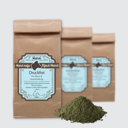 Verpackung von Nieren Kräutern für Hunde, unterstützt die Nierenfunktion und die allgemeine Entgiftung