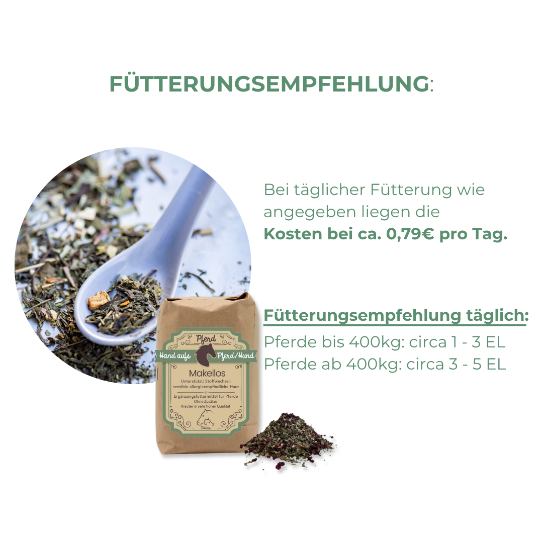 Kosten der Hautkräuter täglich