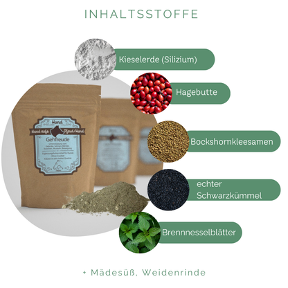 Naturbelassene Kräutermischung für die Sehnen von Hunden