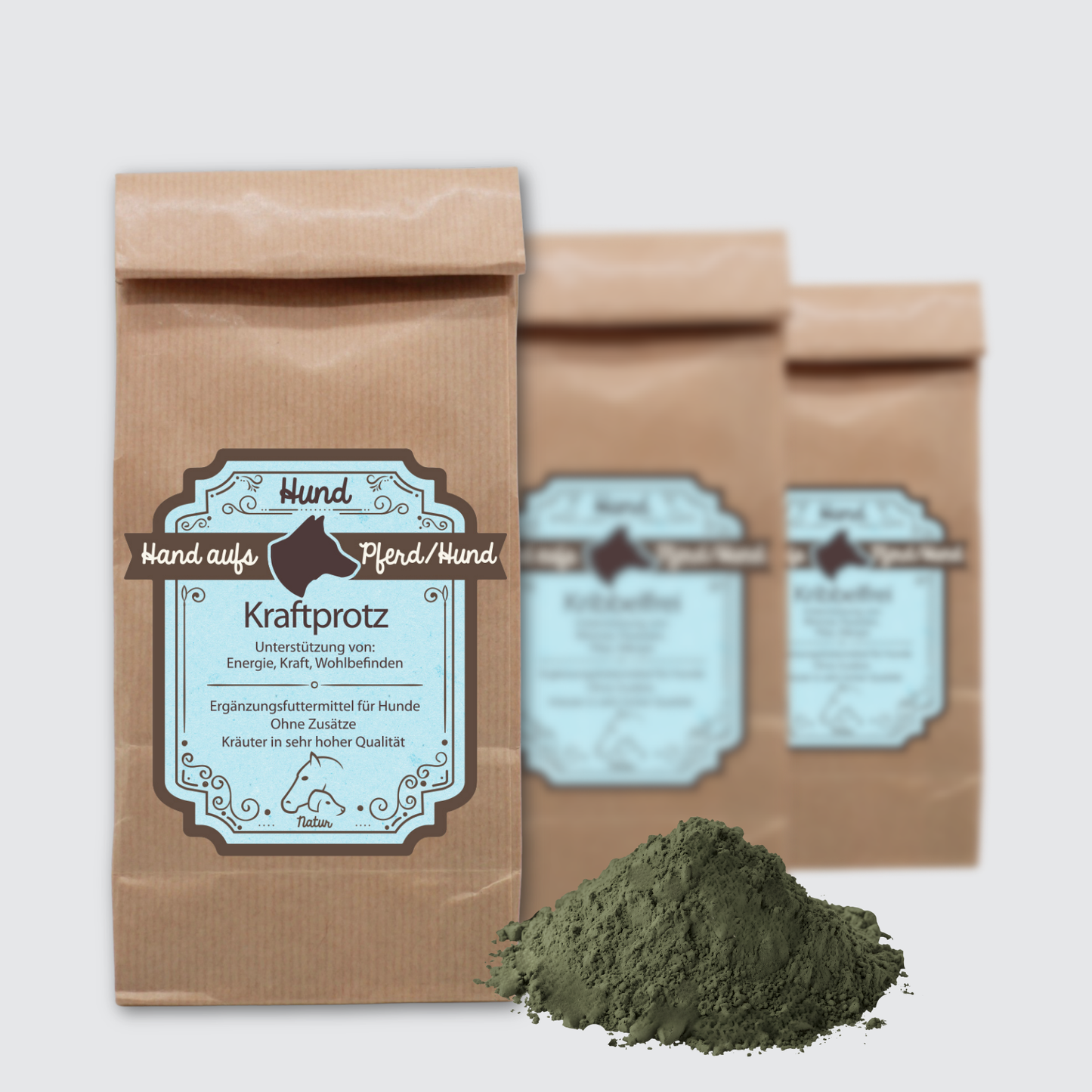 Verpackung Staerke Kraeuter fuer Hunde Zur ernährungsphysiologischen Unterstützung von Bewegungsfreude, Immunsystem & Abwehr