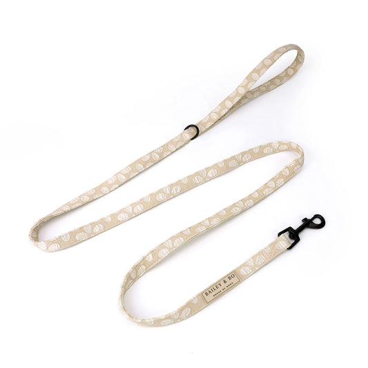 Hundeleine mit fester Handschlaufe Beige Creme